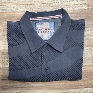 Tommy Bahama Baseball San Francisco Giants Island Stadium Silk Men Medium Gray